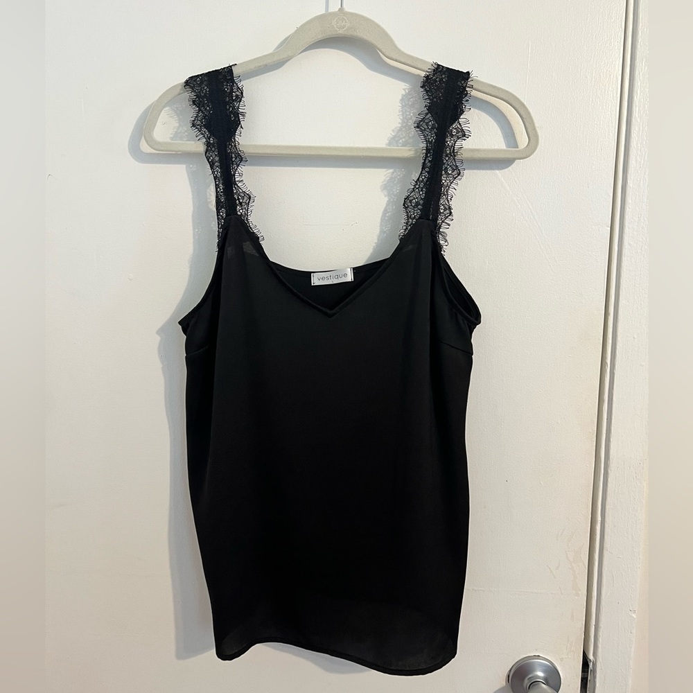 Black Vestique tank